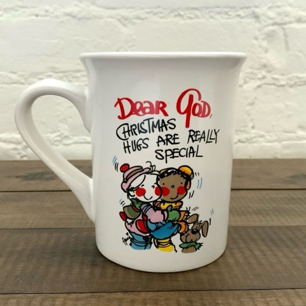 Dear God Kids Christmas Hugs Are Really Special Coffee Mug